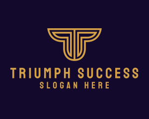 Luxury Premium Firm Letter T logo design