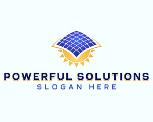 Sun Solar Panel  logo design