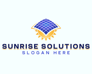 Sun Solar Panel  logo design