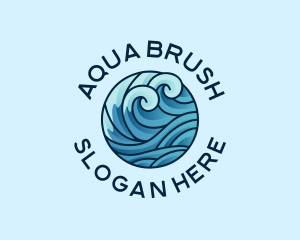 Ocean Water Wave  logo design