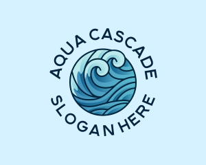 Ocean Water Wave  logo design