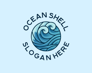 Ocean Water Wave  logo design