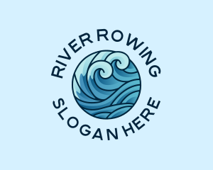 Ocean Water Wave  logo design