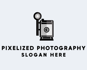  Retro Photography Camera Flash logo design