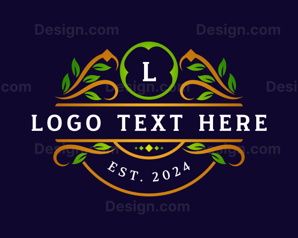 Premium Leaf Wreath Logo