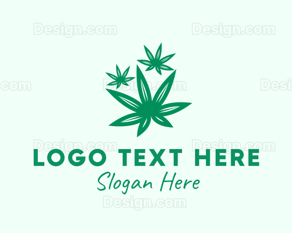 Medicinal Marijuana Leaves Logo