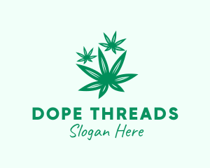 Medicinal Marijuana Leaves logo