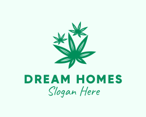 Medicinal Marijuana Leaves logo