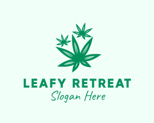 Medicinal Marijuana Leaves logo design