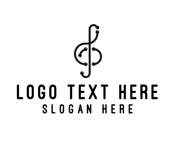 Treble Clef logo example 4