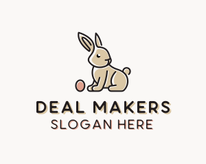 Easter Bunny Egg Logo