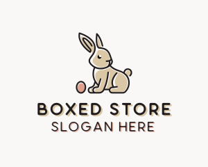 Easter Bunny Egg logo design