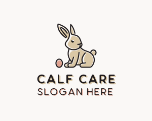 Easter Bunny Egg logo design