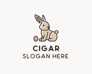 Easter Bunny Egg logo design