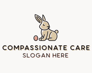 Easter Bunny Egg logo design