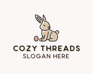 Easter Bunny Egg logo design