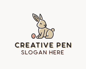 Easter Bunny Egg logo design