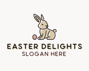 Easter Bunny Egg logo