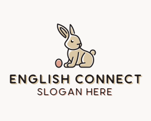 Easter Bunny Egg logo design