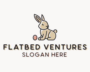 Easter Bunny Egg logo design