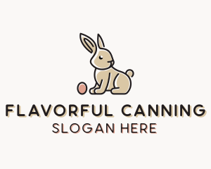 Easter Bunny Egg logo design