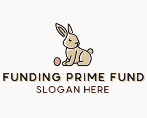 Easter Bunny Egg logo design