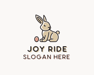 Easter Bunny Egg logo design