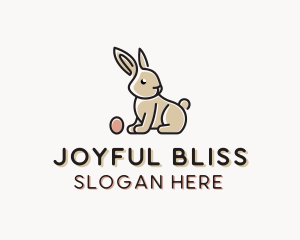 Easter Bunny Egg logo design