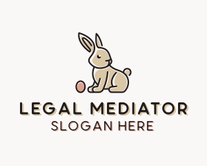 Easter Bunny Egg logo design