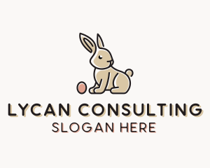 Easter Bunny Egg logo design