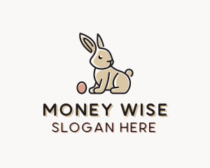 Easter Bunny Egg logo design