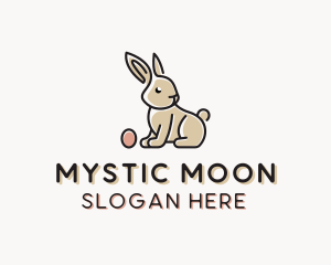 Easter Bunny Egg logo design