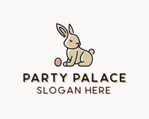 Easter Bunny Egg logo design