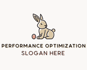 Easter Bunny Egg logo design