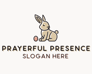 Easter Bunny Egg logo design