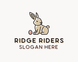 Easter Bunny Egg logo design