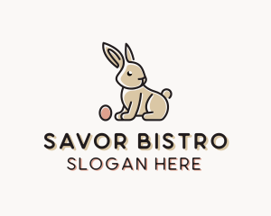 Easter Bunny Egg logo design