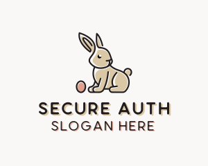 Easter Bunny Egg logo design