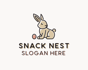 Easter Bunny Egg logo design