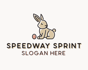 Easter Bunny Egg logo design