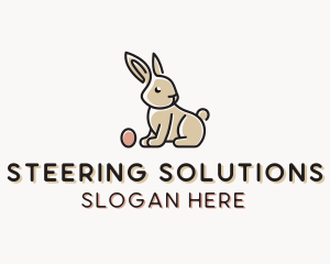 Easter Bunny Egg logo design