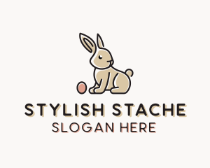 Easter Bunny Egg logo design