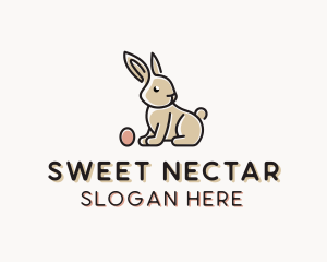 Easter Bunny Egg logo design