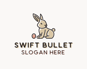 Easter Bunny Egg logo design