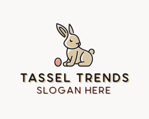 Easter Bunny Egg logo design