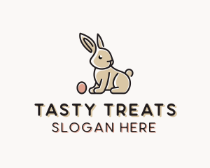 Easter Bunny Egg logo design