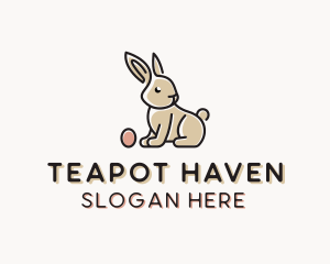 Easter Bunny Egg logo design