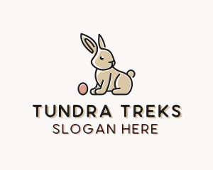 Easter Bunny Egg logo design