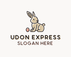 Easter Bunny Egg logo design