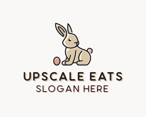 Easter Bunny Egg logo design